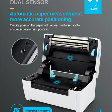 Hot selling new upgrades USB/Blue t Desktop 203 DPI Waybill  shipping Label Thermal Printer 4x6inche for Logstic/Shop TDL405